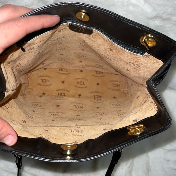 Vintage HCL Germany Leather Shoulder Bag - Picture 11 of 16